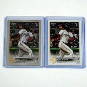 2x ONEIL CRUZ 2022 Topps Chrome & Topps Base RC Rookie Lot Pittsburgh Pirates